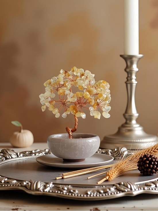 Hand Crafted Other - 🆕New Healing Citrine Crystal Gemstone Tree -Hand Crafted-Hone Decor